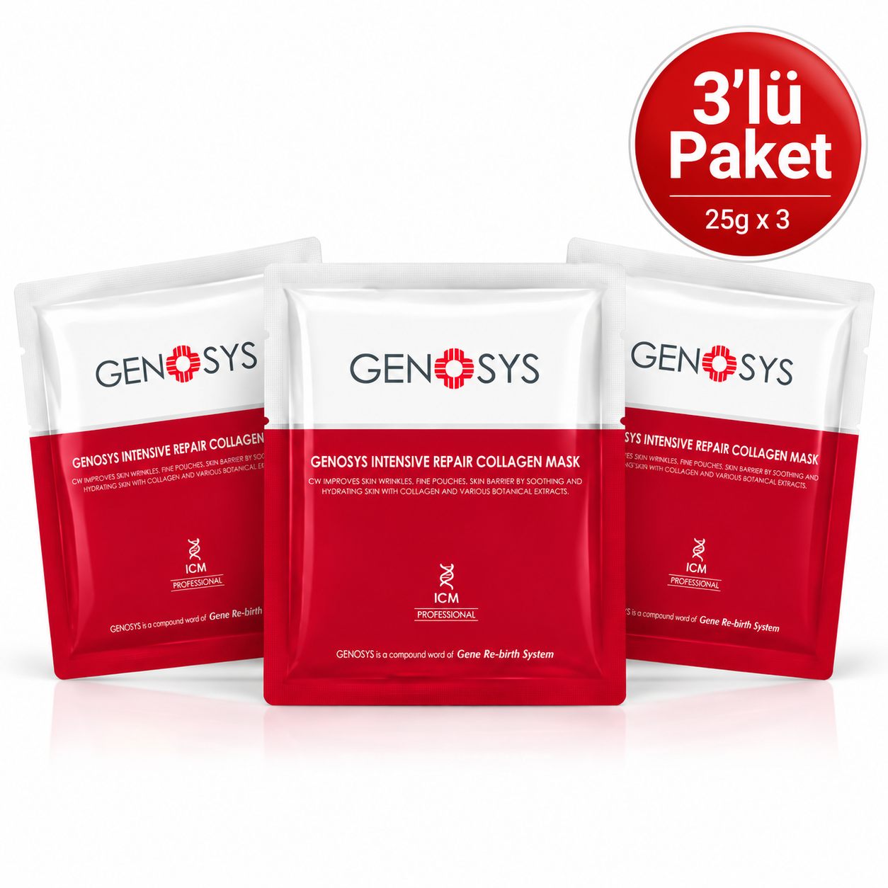 Genosys Intensive Repair Collagen Mask 3'lü Paket (25 g x 3)