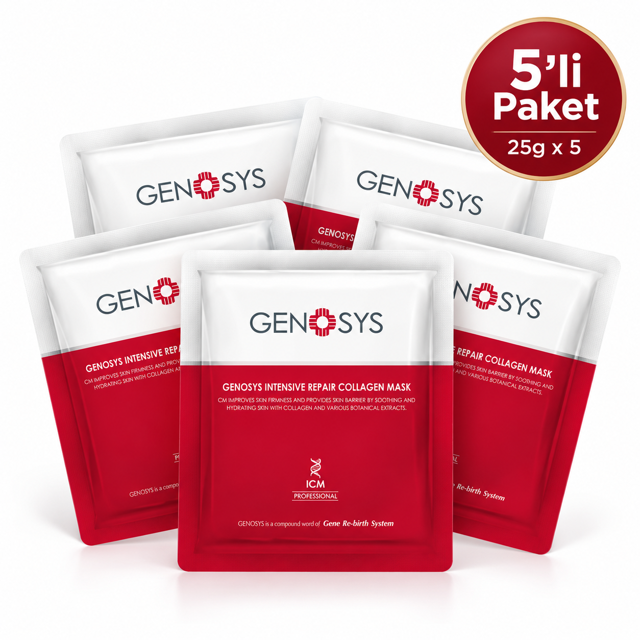 Genosys Intensive Repair Collagen Mask 5'li Paket (25 g x 5)
