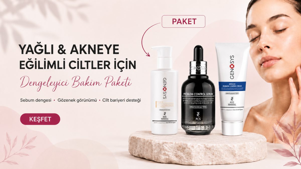 Yagli ve akneye egilimli ciltler icin dengeleyici bakim paketi